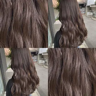 ロング カラー グレージュ/透明感/ 韓国ヘア/RISAのヘアスタイル