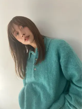 ロング 透明感ダブルカラー/ 諸岡ひばりのヘアスタイル