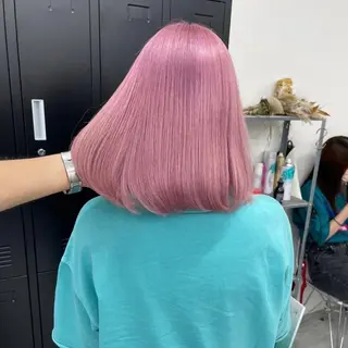 ミディアム カラー ヘアアレンジ 江坂エリア最安値◎ ブリーチ*土田のヘアスタイル