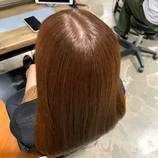 ミディアム カラー 愛莉/ラベンダー/ ベージュ/ブラウンのヘアスタイル