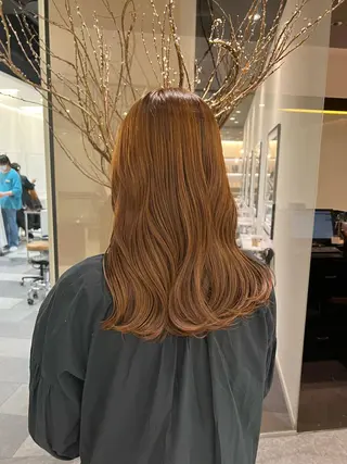 セミロング カラー 💎K-two名古屋 安田ちづる💎のヘアスタイル