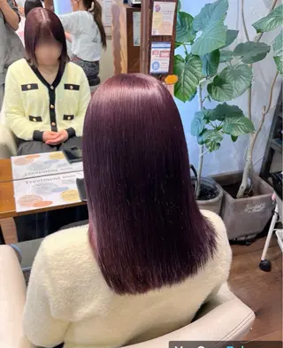 ロング 角田 満帆のヘアスタイル