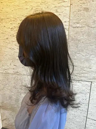 セミロング 13日案内◎ 💐🤍理保のヘアスタイル