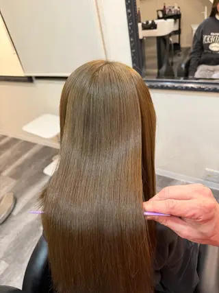 ロング カラー ブリーチ/髪質改善/ メンズ/ KOKIのヘアスタイル