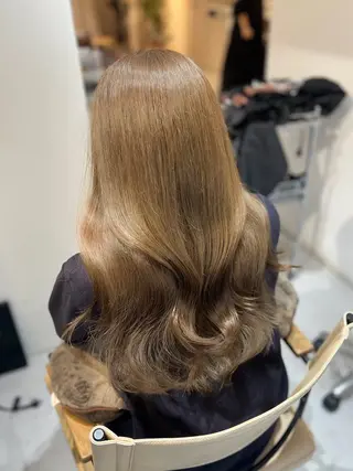 セミロング カラー ヘアアレンジ ✨韓国/外国人風✨ 江原巧のヘアスタイル