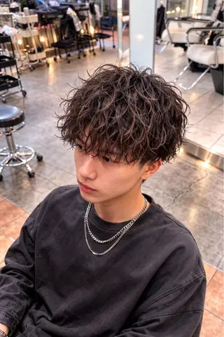パーマ メンズ 相模大野メンズパーマ 特化　Tumのヘアスタイル