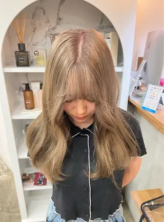 ミディアム カラー いざわりお /梅田/ブリーチのヘアスタイル