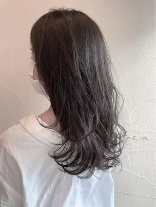 セミロング ハイトーン×似合わせ 🌱中川慎之介のヘアスタイル