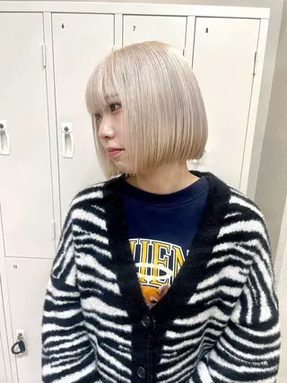 ショート カラー 田中大星 /ボブ 縮毛矯正のヘアスタイル