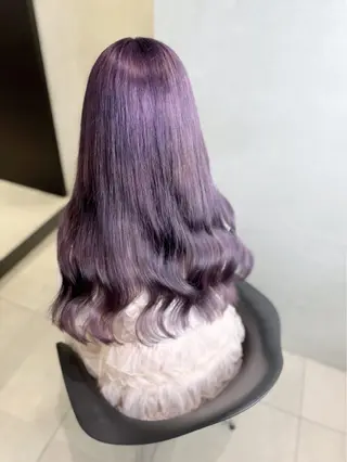 ロング カラー 大阪 梅田/ ハイトーン/エクステのヘアスタイル