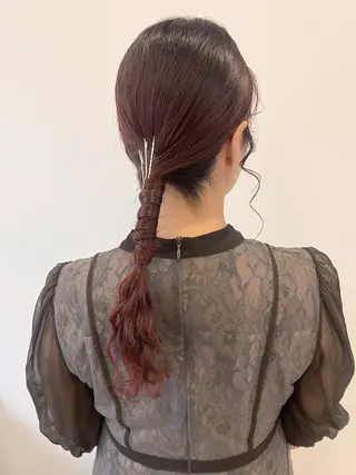 ヘアアレンジ 髪質改善美容室Qin hair所属・【女性限定】 👑hanaのヘアスタイル