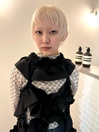 ショート カラー デザイン/レイヤー Kaito🐩/栄のヘアスタイル