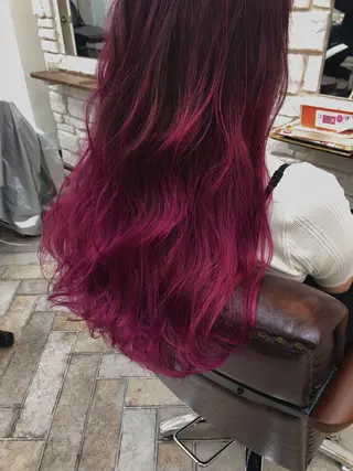 セミロング ✨艶感/透け感✨Sherry所属・艶髪/ハイトーン Sherryのヘアスタイル