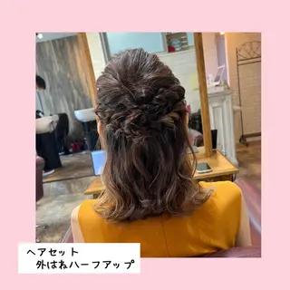 セミロング ヘアアレンジ みやもと☆ まなみのヘアスタイル