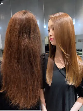 ロング CAMUE所属・髪質改善/縮毛矯正 ハイライトseiyaのヘアスタイル