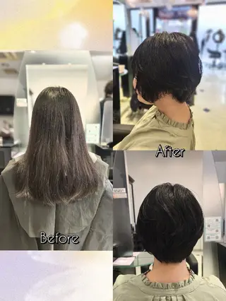 ショート カラー SAKUMA お手入れ簡単ヘアのヘアスタイル