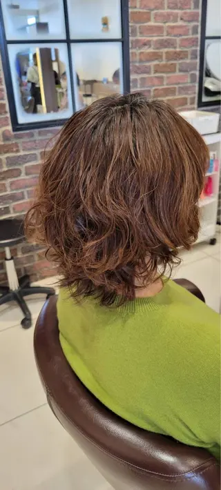 ミディアム パーマ bassa東大和店 白石優輝のヘアスタイル