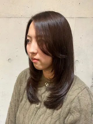 ミディアム カラー ハイトーン/ボブ/ 髪質改善🦖mahoのヘアスタイル