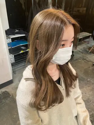 カラー La fith hair ray 札幌店所属・顔まわり/W カラー/リョウのヘアスタイル