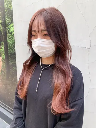 ロング カラー ヘアアレンジ yuka .のヘアスタイル