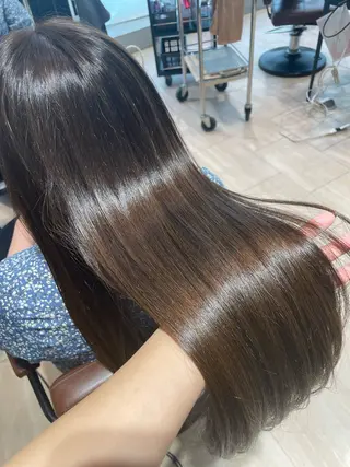 カラー 艶カラー/アレンジ/ はまぐちうみのヘアスタイル