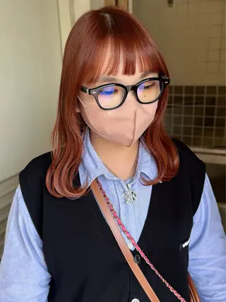 ミディアム 垢抜け/レイヤー/ ハイトーン/アスナのヘアスタイル