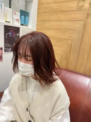 ミディアム カラー 鈴村 大介のヘアスタイル