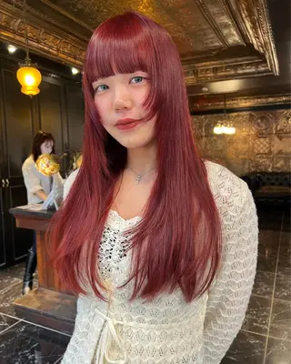 ロング カラー haco＋所属・圧倒的デザイン力 店長🎨RENAのヘアスタイル