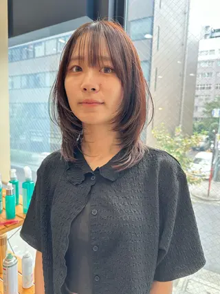 ミディアム カラー entality所属・mizuki  韓国 ヘア/髪質改善のヘアスタイル