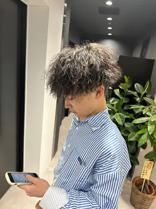 ショート パーマ メンズ 【メンズサロン】 BLUCK 横浜のヘアスタイル