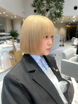 ショート 似合わせ/ハイトーン ✂︎ゆーぴ✂︎のヘアスタイル