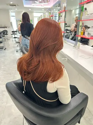 セミロング カラー 韓国カット/ パーマ/KOTAのヘアスタイル