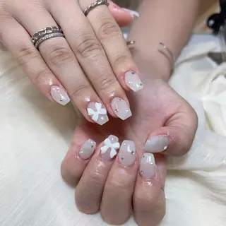 ネイル 🎀nana🫧 ワンホンネイル🎀のネイルデザイン