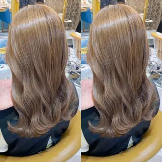 ミディアム レイヤーカット /透明感カラー西田のヘアスタイル