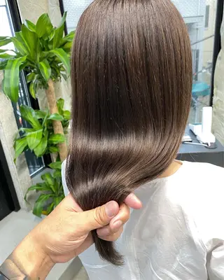 ロング カラー パーマ OVER→三軒茶屋 /縮毛矯正・髪質改善のヘアスタイル