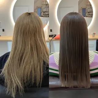 ロング カラー ヘアアレンジ キッズ 横浜関内髪質改善 re:Magoのヘアスタイル