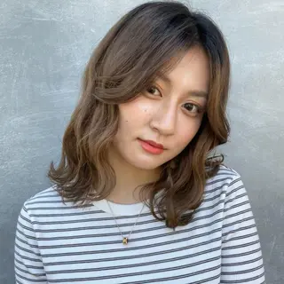 ミディアム 青田 明日海のヘアスタイル