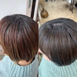ショート LOST CITY 横浜所属・🪐脱白髪染め 🪐松尾菜々美のヘアスタイル