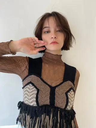 ミディアム 🐰桃山台/髪質改善 山亀のヘアスタイル