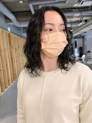 ミディアム パーマ tension 【テンション】のヘアスタイル