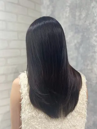 ロング カラー shiori/透明感 /顔周り/髪質改善のヘアスタイル