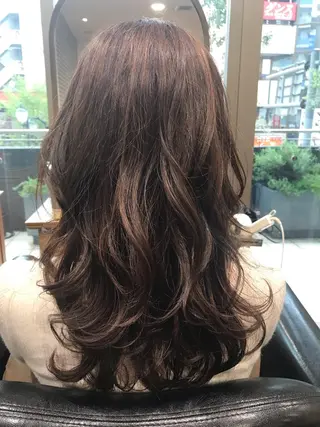 ロング カラー アザマ　ヤスカツ _rosso 川口のヘアスタイル