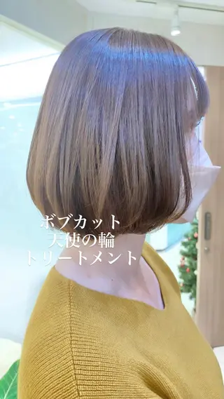 ミディアム カラー 似合わせカラー/艶 髪質改善/ヨシザキのヘアスタイル