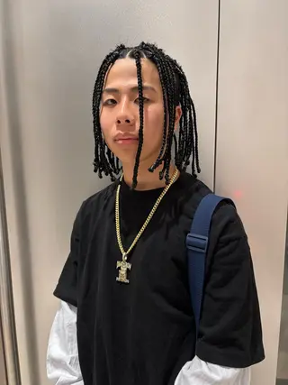 ショート ヘアアレンジ メンズ SALOWIN 神宮前５丁目店所属・メンズ/特殊ヘア パーマ🕷️小夏貴也のヘアスタイル