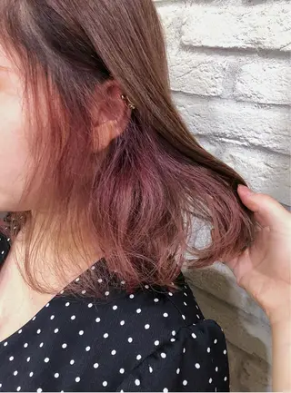 ミディアム カラー HAUS 片山みほのヘアスタイル