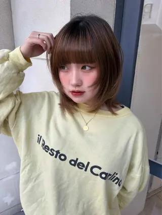 ショート 💭透明感/艶髪🫧 haluki🫧‪のヘアスタイル