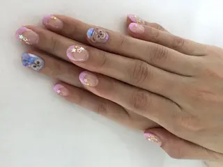 ネイル 💎🐰 saki. m 🐰💎のネイルデザイン