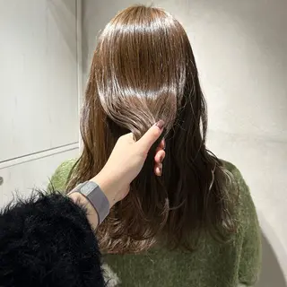 ロング カラー 髪質改善 イオリのヘアスタイル