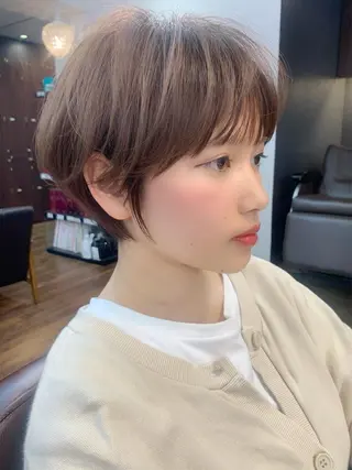ショート カラー 縮毛矯正/ショート/ レイヤー/畑中正敏のヘアスタイル