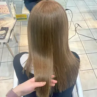 ロング カラー ブリーチ/ヘアセット 【𝙍𝙞𝙣𝙤】のヘアスタイル